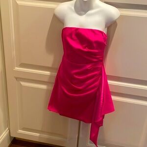 Two Cumberland Charleston pink strapless mini dress sz S